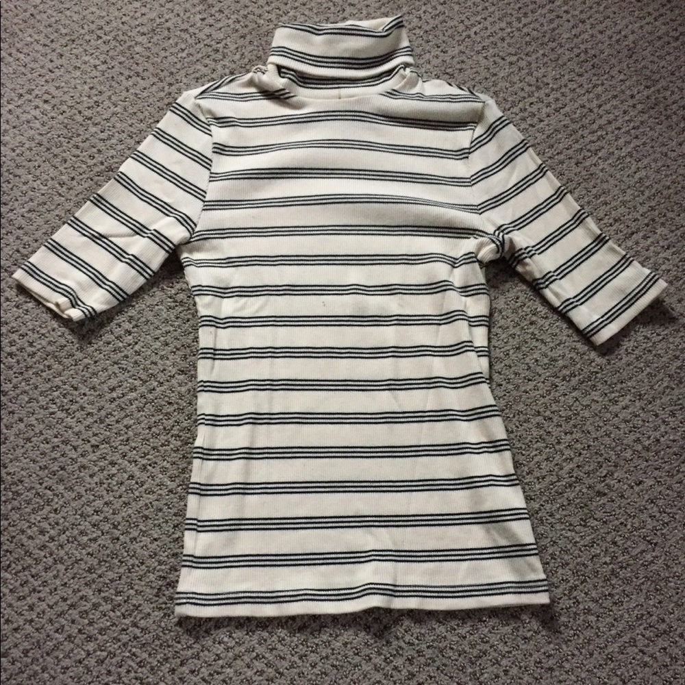 ASOS stripes 3/4 sleeve turtleneck